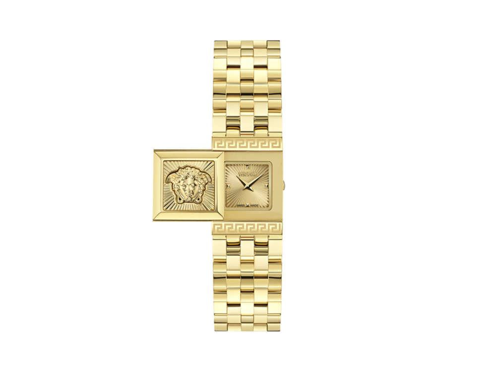Versace Reveal Quartz Uhr, PVD Gold, Golden, 18mm x 25 mm, VE0C00225