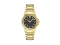 Versace Greca Reaction Quartz Uhr, PVD Gold, Schwarz, 38 mm, VE0D00525