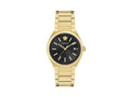 Versace V-Auria Quartz Uhr, PVD Gold, Schwarz, 39 mm, Shapir-Glas, VE0F00525