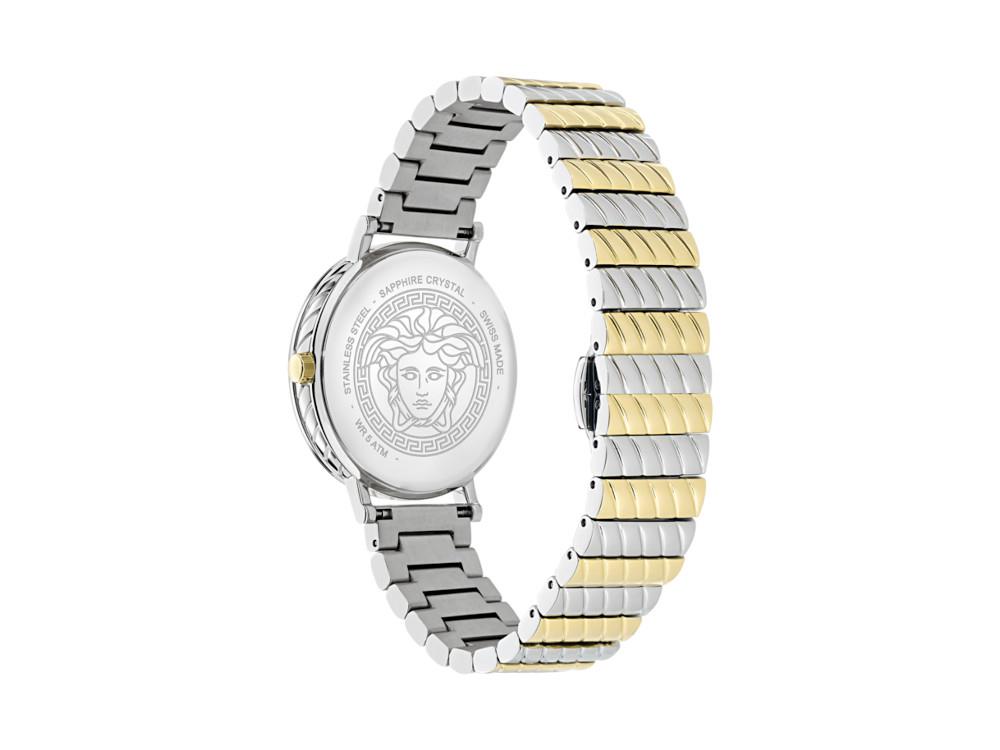 Versace Delphinus Quartz Uhr, Grün, 35 mm, Shapir-Glas, VE0O00225