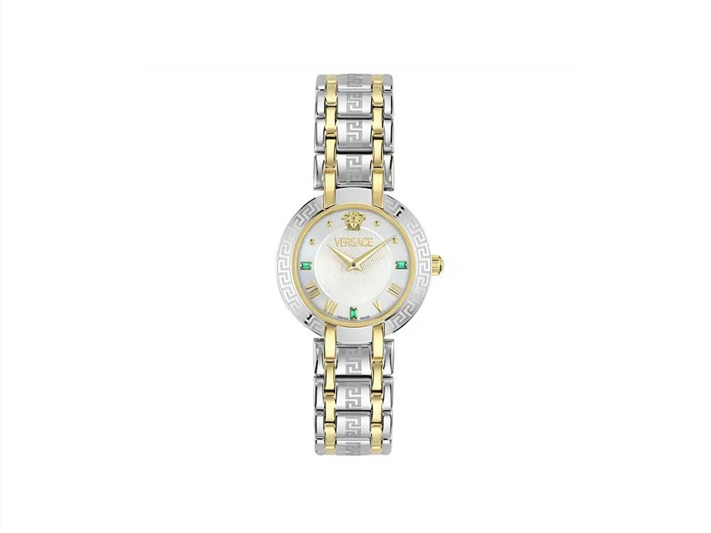 Versace Antlia Quartz Uhr, Recycelter Stahl, 34 mm, VE0P00725