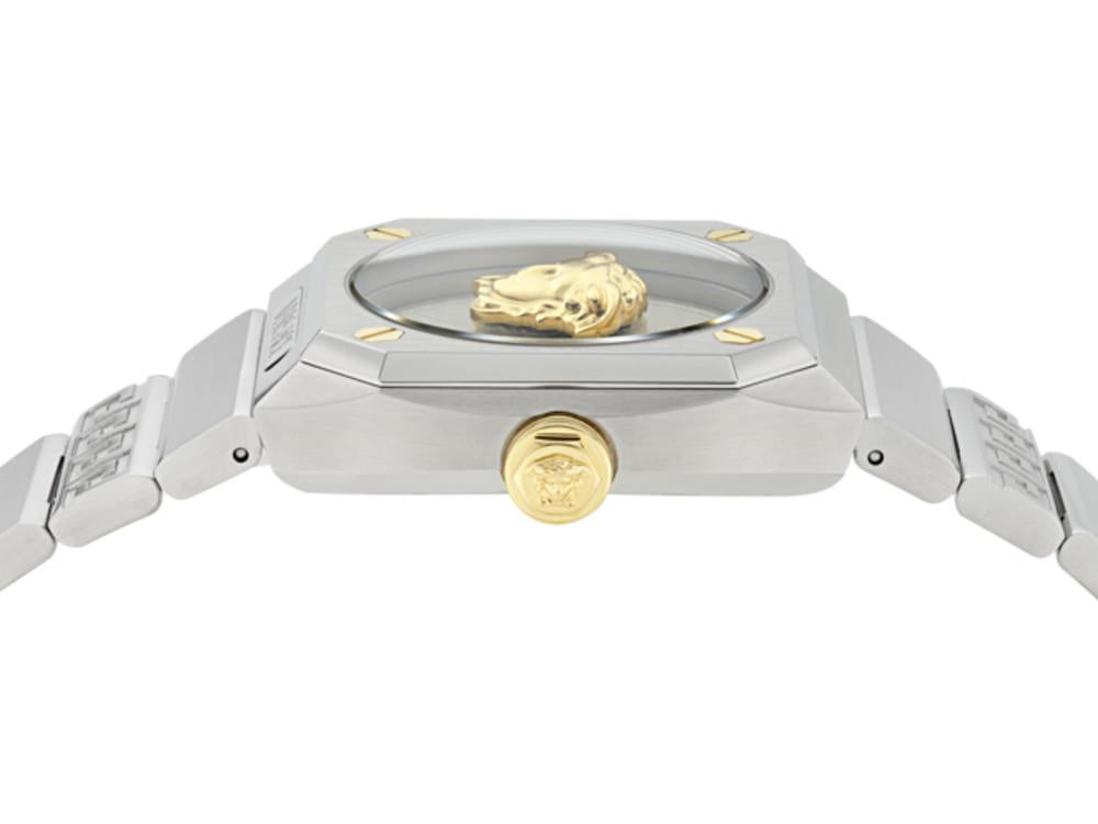 Versace Antares Quartz Uhr, Silber, 35 x 37 mm, Shapir-Glas, VE0R00325