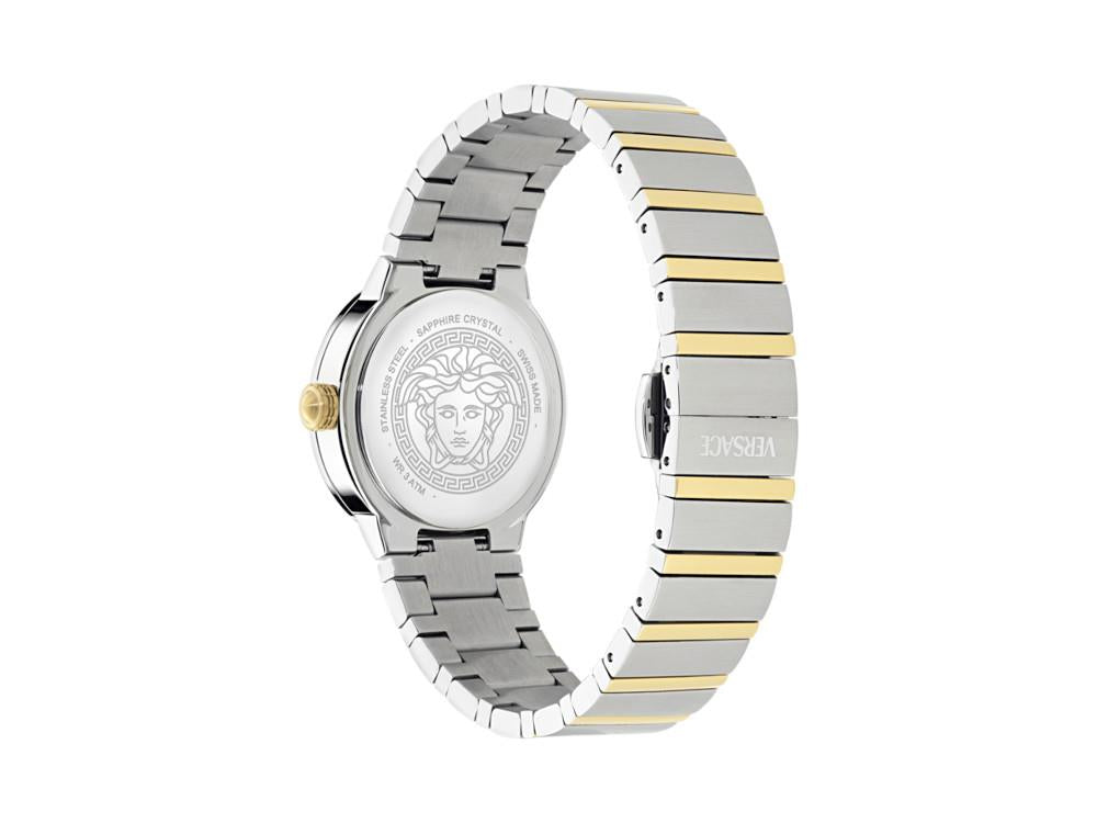 Versace Greca Logo Pearl Quartz Uhr, Weiss, 33 mm, VE0S00325