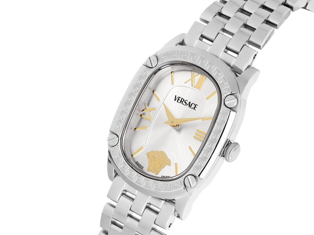 Versace Couture Quartz Uhr, Silber, 40 mm, Shapir-Glas, VE1B01125