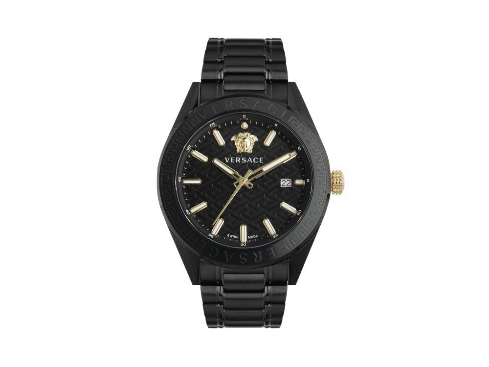 Versace V-Code Quartz Uhr, Schwarz, 42 mm, VE6A00925