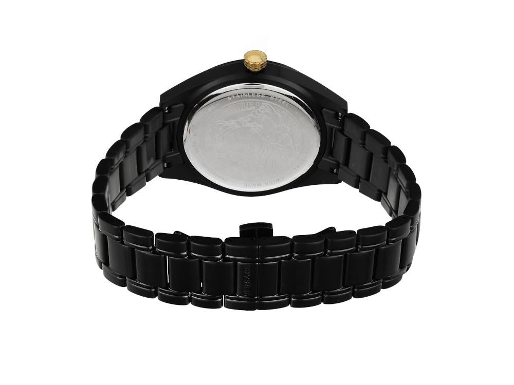 Versace V-Code Quartz Uhr, Schwarz, 42 mm, VE6A00925