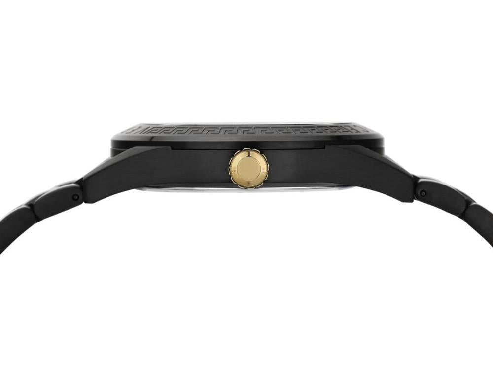 Versace V-Code Quartz Uhr, Schwarz, 42 mm, VE6A00925