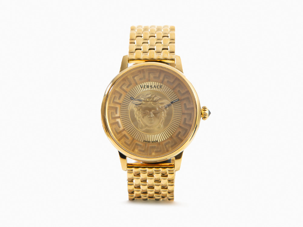 Versace Medusa Alchemy Quartz Uhr, PVD Gold, Golden, 38 mm, VE6F00623