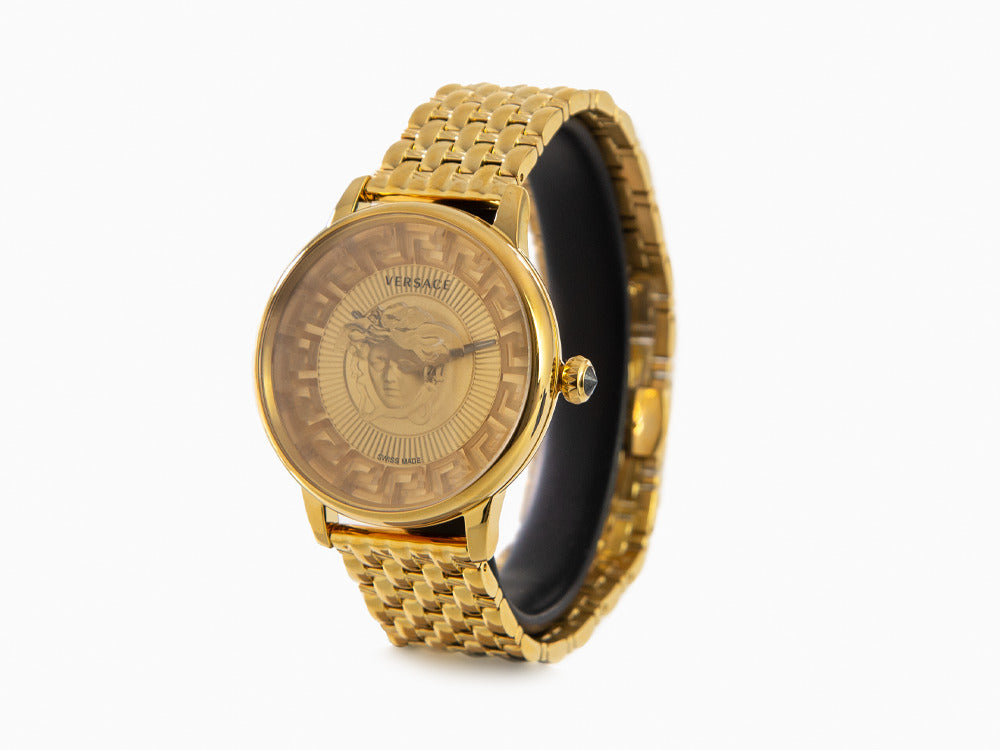 Versace Medusa Alchemy Quartz Uhr, PVD Gold, Golden, 38 mm, VE6F00623