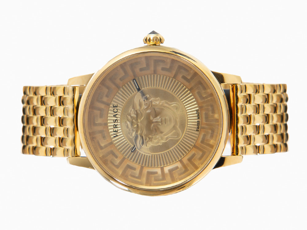 Versace Medusa Alchemy Quartz Uhr, PVD Gold, Golden, 38 mm, VE6F00623