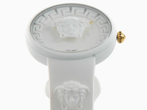 Versace Medusa Pop Quartz Uhr, Silikone, Weiss, 39 mm, VE6G00123