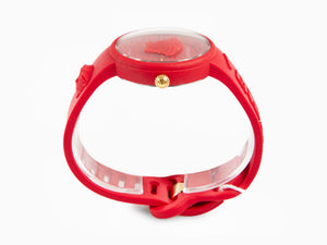 Versace Medusa Pop Quartz Uhr, Silikone, Rot, 39 mm, Shapir-Glas, VE6G00723