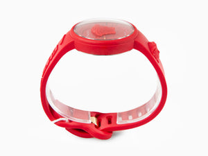 Versace Medusa Pop Quartz Uhr, Silikone, Rot, 39 mm, Shapir-Glas, VE6G00723
