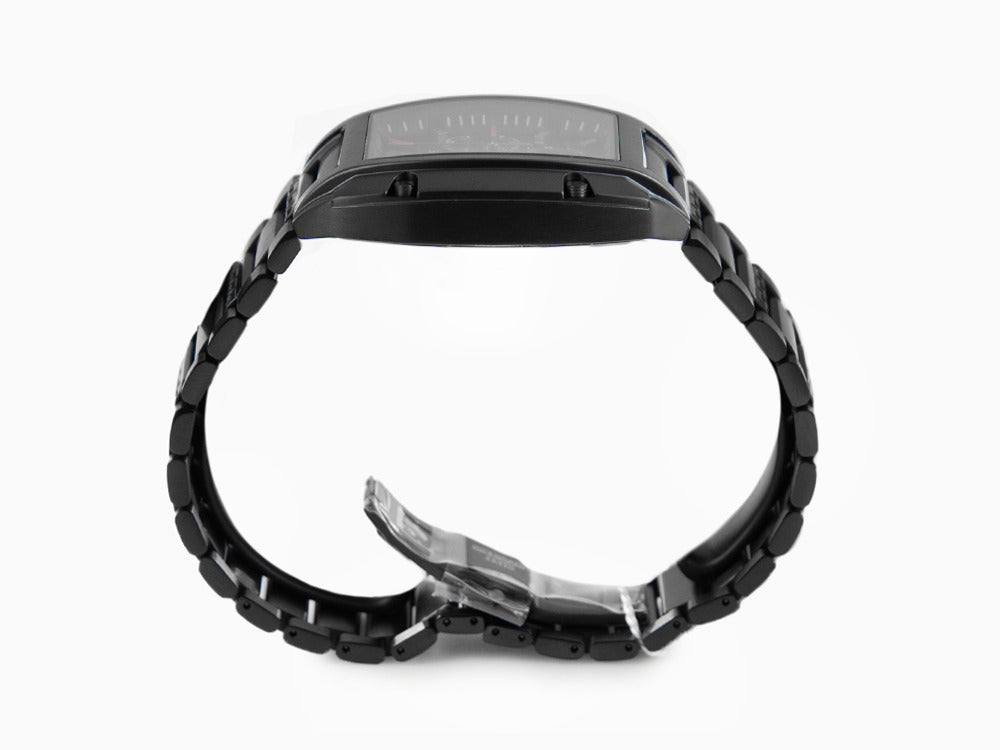 Versace Dominus Quartz Uhr, PVD, Schwarz, 42 x 49.50 mm, Shapir 