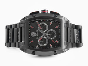 Versace Dominus Quartz Uhr, PVD, Schwarz, 42 x 49.50 mm, Shapir-Glas, VE6H00623