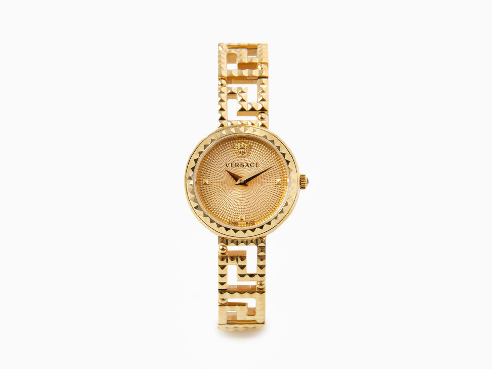 Versace Greca Goddess Quartz Uhr, PVD Gold, Golden, 28 mm, VE7A00323