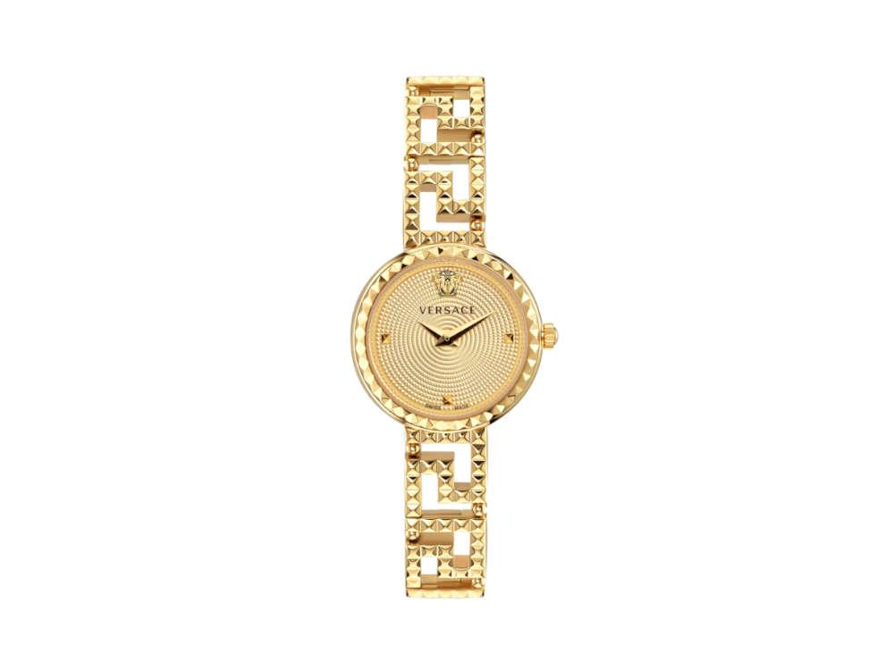 Versace Greca Goddess Quartz Uhr, PVD Gold, Golden, 28 mm, VE7A00323