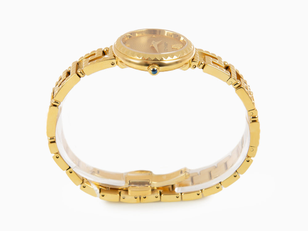 Versace Greca Goddess Quartz Uhr, PVD Gold, Golden, 28 mm, VE7A00323