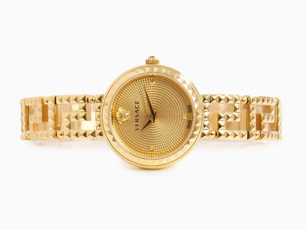 Versace Greca Goddess Quartz Uhr, PVD Gold, Golden, 28 mm, VE7A00323