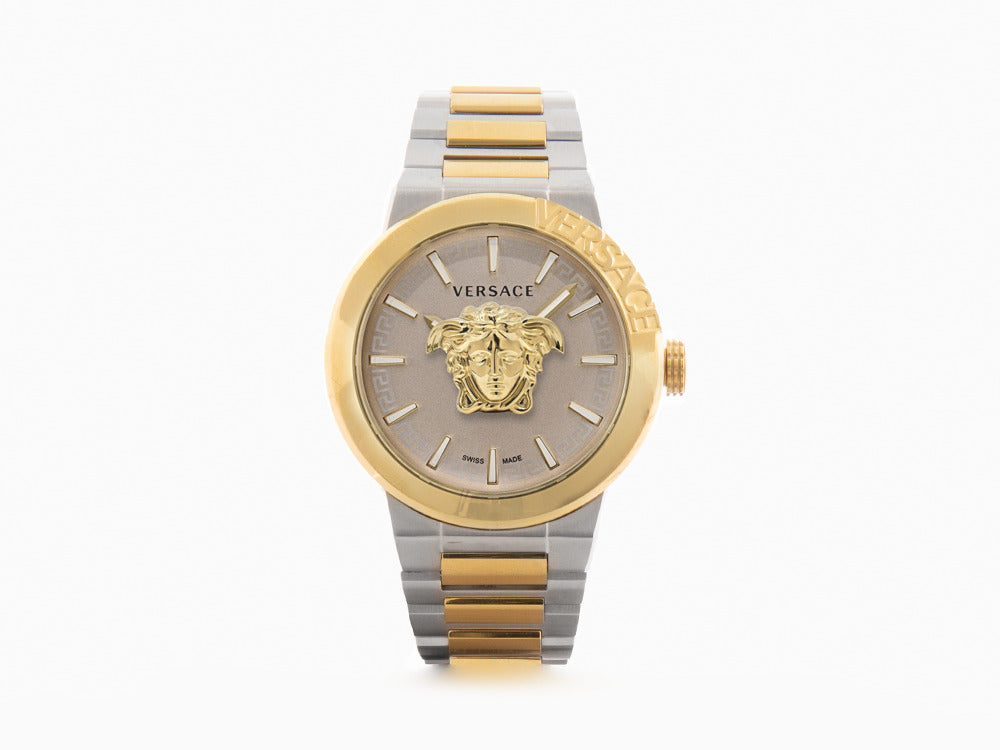 Versace Medusa Infinite Quartz Uhr, Braun, 47 mm, Shapir-Glas, VE7E00423