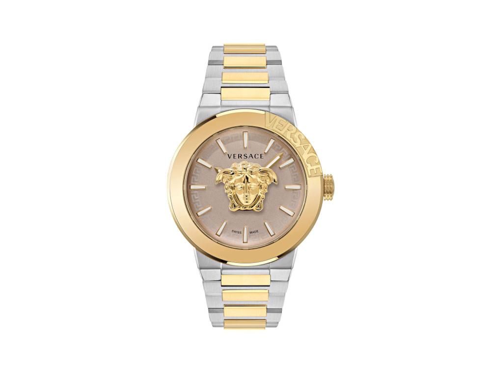 Versace Medusa Infinite Quartz Uhr, Braun, 47 mm, Shapir-Glas, VE7E00423