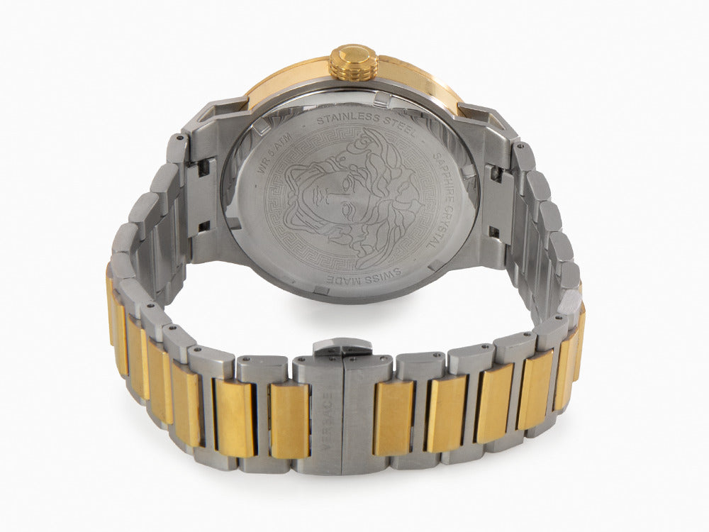 Versace Medusa Infinite Quartz Uhr, Braun, 47 mm, Shapir-Glas, VE7E00423