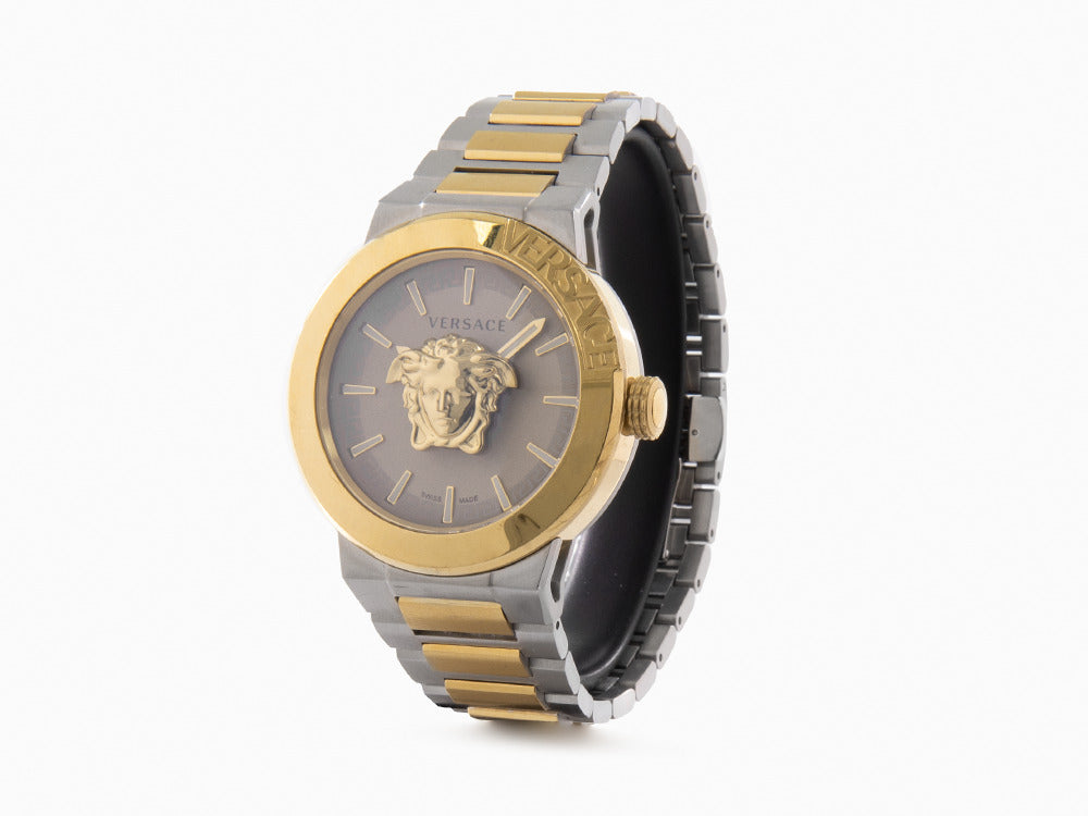 Versace Medusa Infinite Quartz Uhr, Braun, 47 mm, Shapir-Glas, VE7E00423
