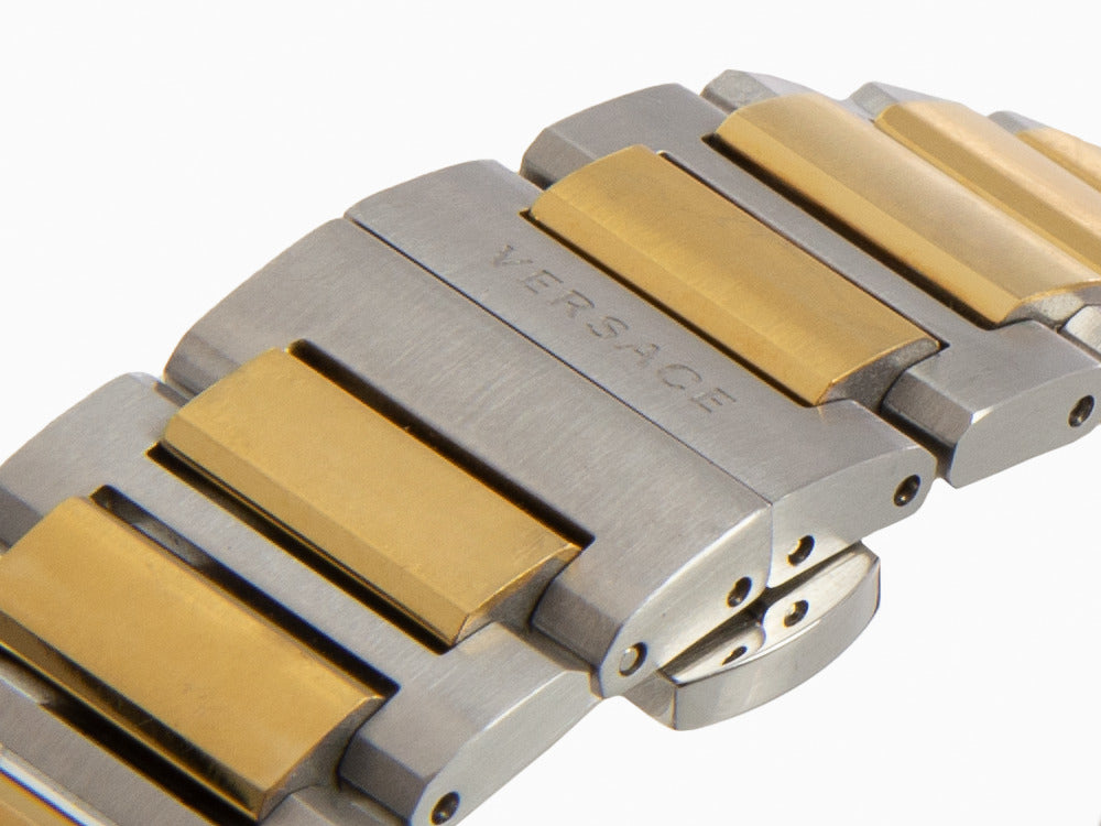 Versace Medusa Infinite Quartz Uhr, Braun, 47 mm, Shapir-Glas, VE7E00423