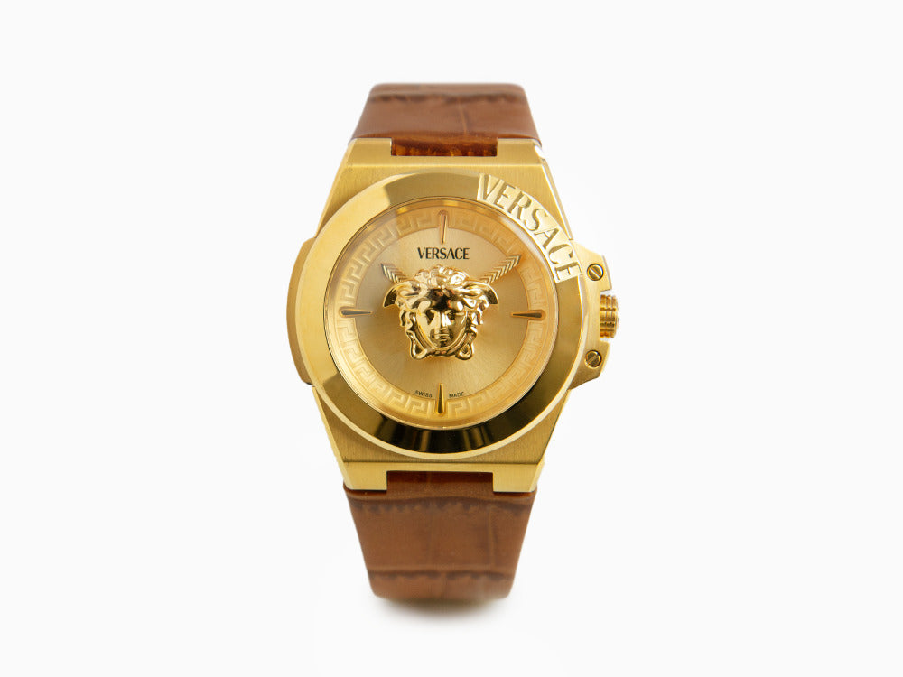 Versace HerA Quartz Uhr, PVD Gold, Golden, 37 mm, Shapir-Glas, VE8D00224