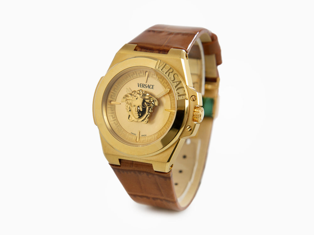 Versace HerA Quartz Uhr, PVD Gold, Golden, 37 mm, Shapir-Glas, VE8D00224