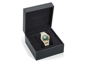Versace HerA Quartz Uhr, Grün, 37 mm, Shapir-Glas, VE8D00524