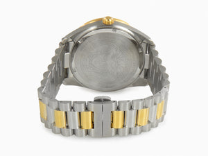 Versace V Dome Quartz Uhr, Silber, 42 mm, Shapir-Glas, VE8E00424