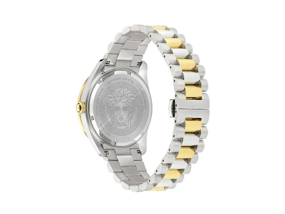 Versace V Dome Quartz Uhr, Grün, 42 mm, Shapir-Glas, VE8E00524