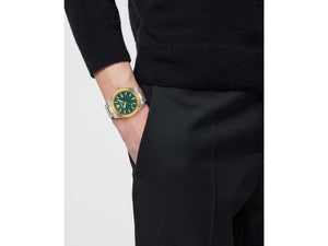 Versace V Dome Quartz Uhr, Grün, 42 mm, Shapir-Glas, VE8E00524