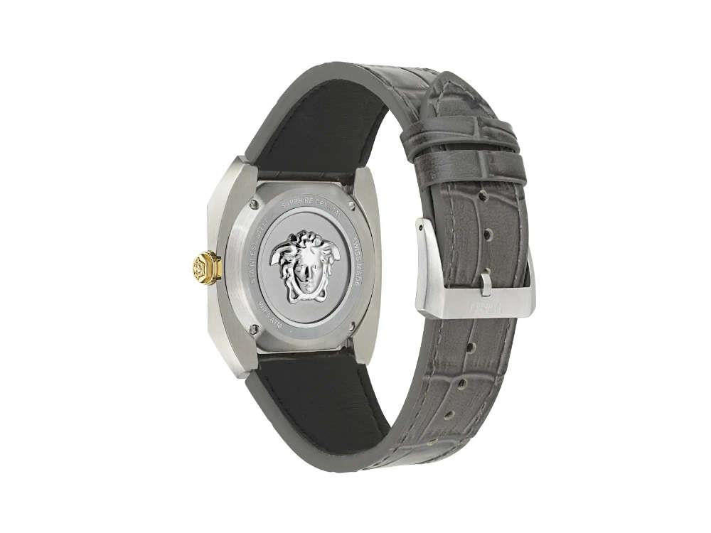 Versace Antares Quartz Uhr, Silber, 44 x 41.5 mm, Shapir-Glas, VE8F00124