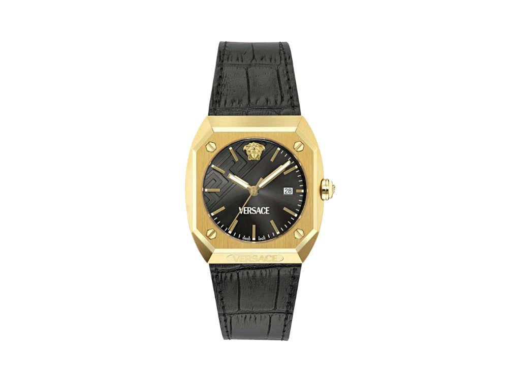 Versace Antares Quartz Uhr, PVD Gold, Schwarz, 44 x 41.5 mm, VE8F00224