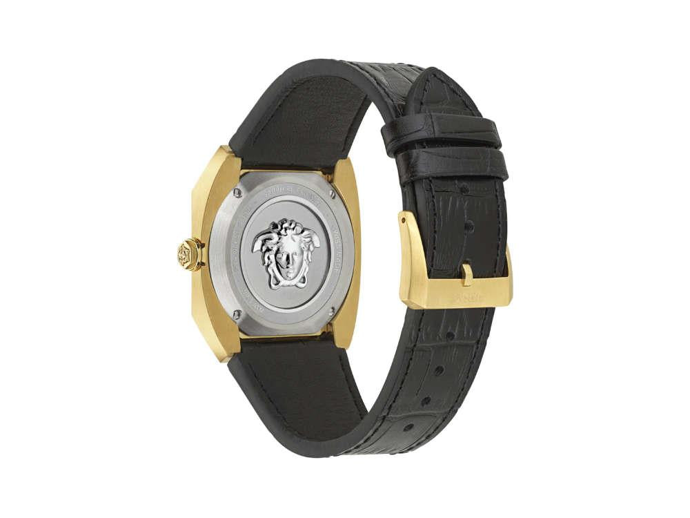 Versace Antares Quartz Uhr, PVD Gold, Schwarz, 44 x 41.5 mm, VE8F00224