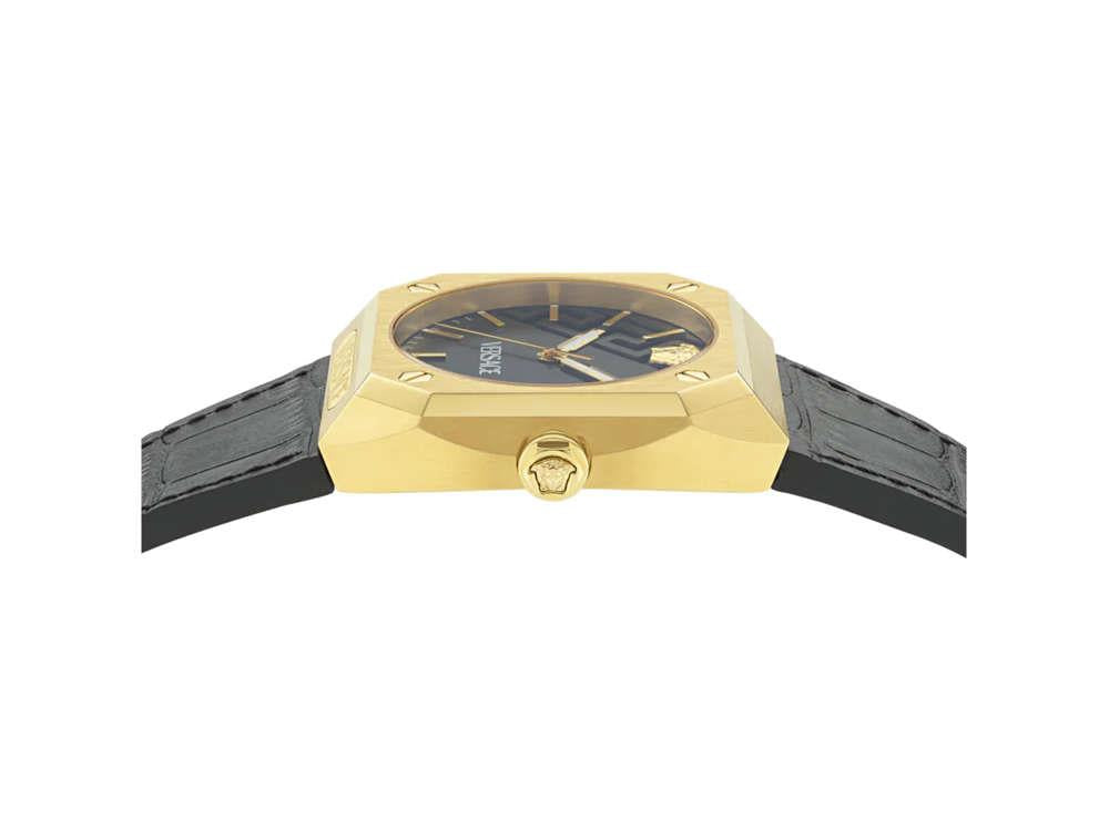 Versace Antares Quartz Uhr, PVD Gold, Schwarz, 44 x 41.5 mm, VE8F00224