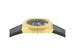 Versace Antares Quartz Uhr, PVD Gold, Schwarz, 44 x 41.5 mm, VE8F00224
