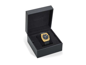 Versace Antares Quartz Uhr, PVD Gold, Schwarz, 44 x 41.5 mm, VE8F00224