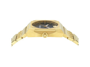 Versace Antares Quartz Uhr, PVD Gold, Schwarz, 44 x 41.5 mm, VE8F00424