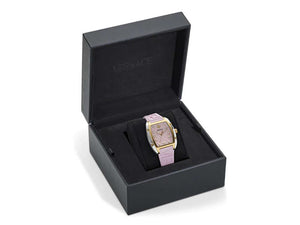 Versace Dominus Lady Quartz Uhr, Rose, 44,8mm x 36mm, Shapir-Glas, VE8K00224
