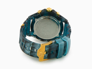 Versace Icon Active Quartz Uhr, Polycarbonat, Blau, 44 mm, VE8P00324