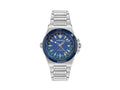 Versace Greca Reaction GMT Quartz Uhr, Blau, 41 mm, VE8Y00126