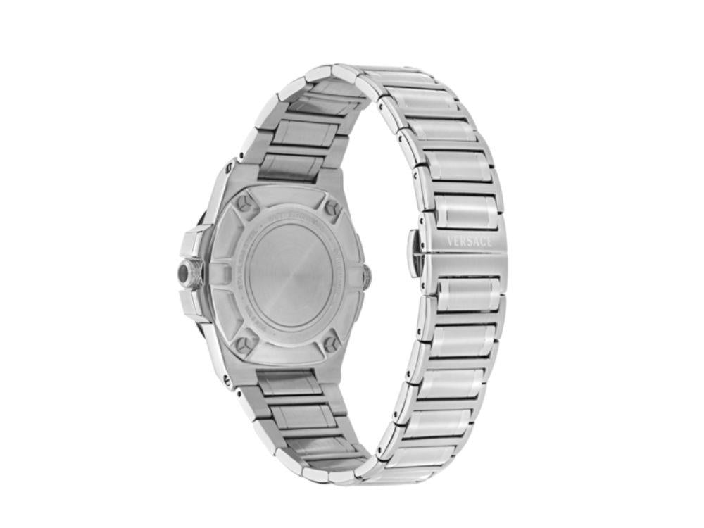Versace Greca Reaction GMT Quartz Uhr, Blau, 41 mm, VE8Y00126