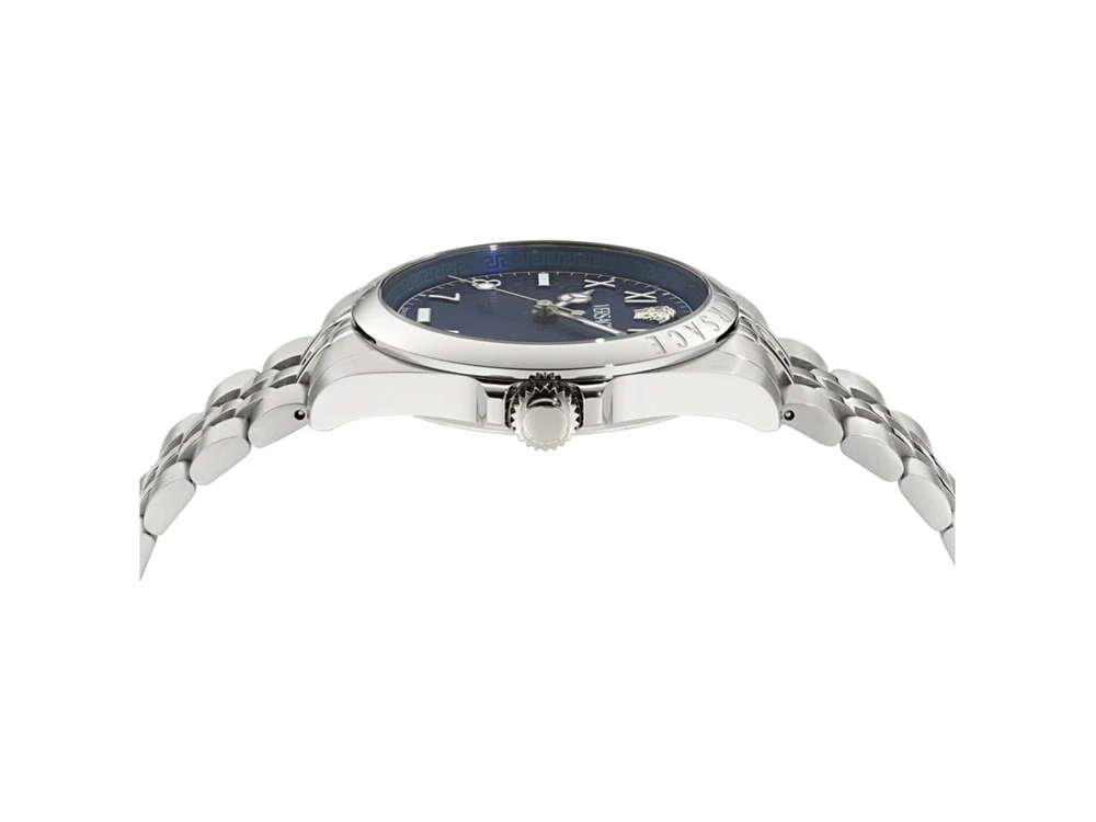 Versace Anteo Quartz Uhr, Blau, 41 mm, Shapir-Glas, VE9H00324