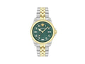 Versace Anteo Quartz Uhr, PVD Gold, Grün, 41 mm, Shapir-Glas, VE9H00524
