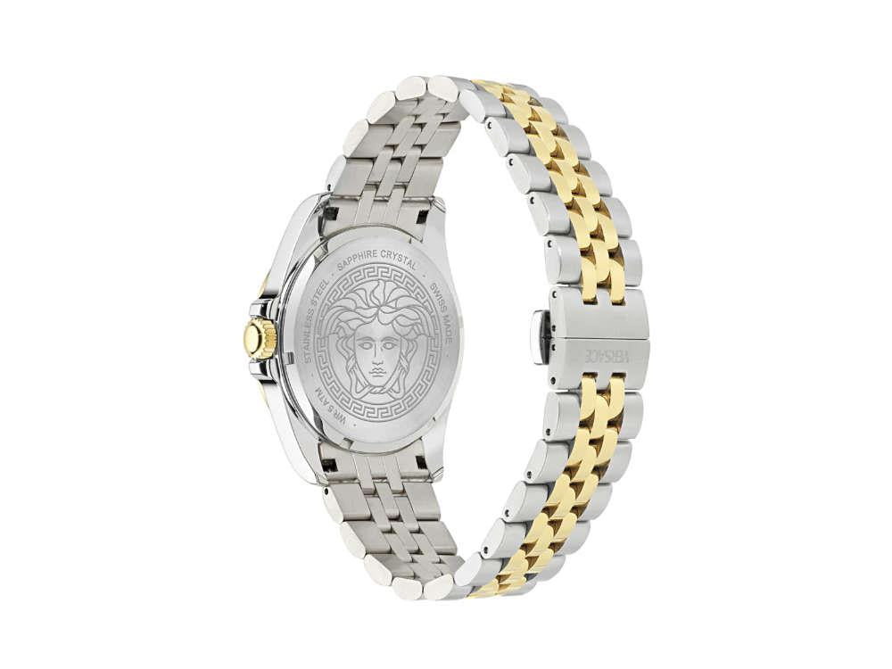 Versace Anteo Quartz Uhr, PVD Gold, Grün, 41 mm, Shapir-Glas, VE9H00524