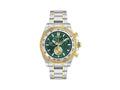 Versace Chrono X Quartz Uhr, Recycelter Stahl, Grün, 44 mm, VE9K00424