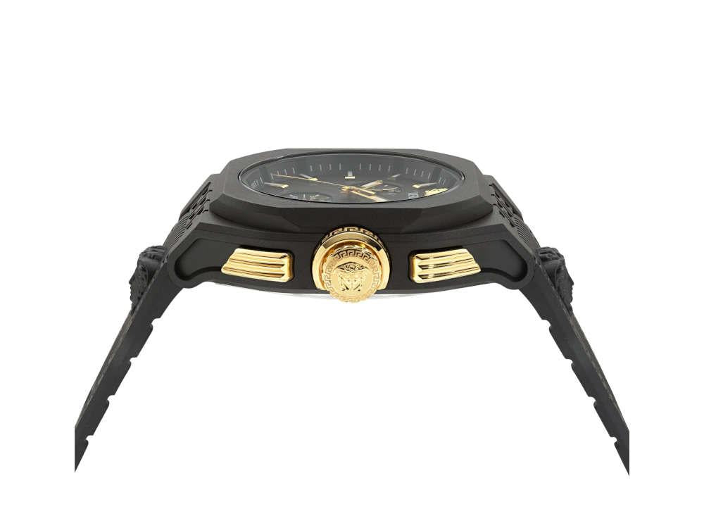 Versace Legend Chrono Quartz Uhr, Ökokeramik, Schwarz, 44 mm, VE9L00124
